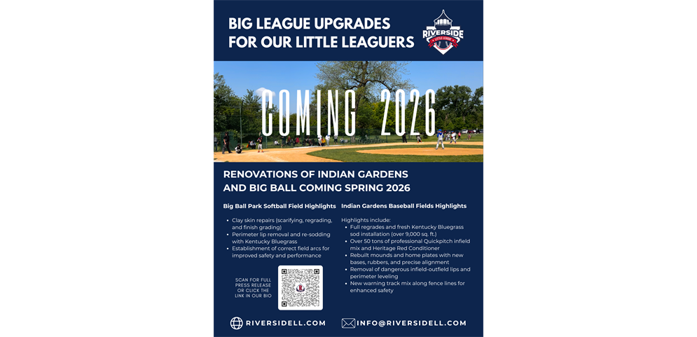 BIG LEAGUE UPGRADES FOR OUR LITTLE LEAGUERS