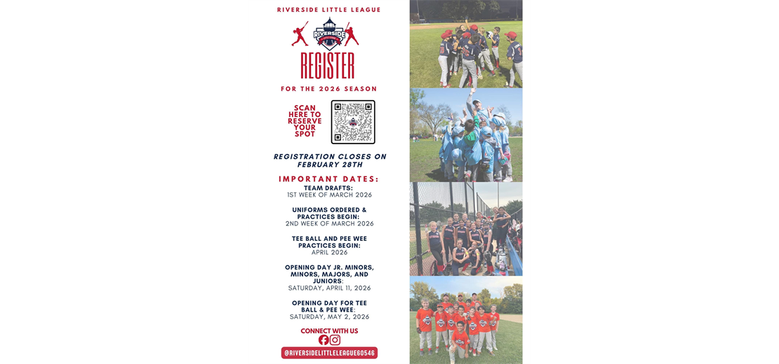 DON'T MISS YOUR CHANCE TO REGISTER FOR THE 2026 RLL SEASON!  REGISTRATION FOR THE 2026 SEASON CLOSES SOON!